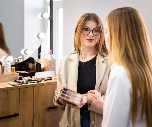 Entrepreneur in the beauty business